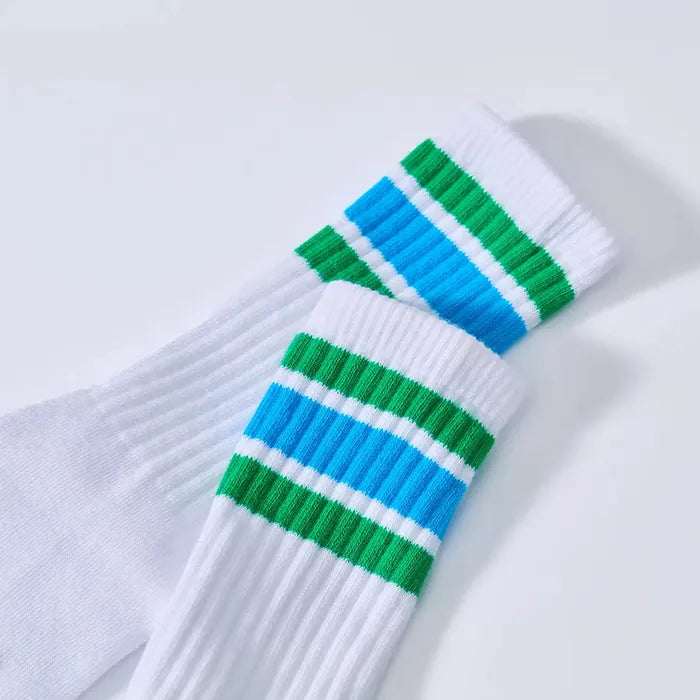 Skarpetki FamilyMart FAMIMA Line – Białe / Czarne | 22–25 cm & 25–28 cm