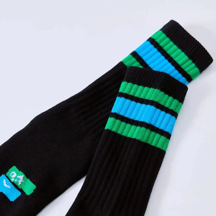 Skarpetki FamilyMart FAMIMA Line – Białe / Czarne | 22–25 cm & 25–28 cm