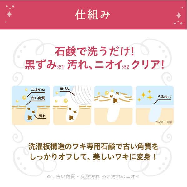 himecoto Shiro Waki Hime Soap 100 g – Underarm Cleansing & Exfoliating Soap [With Alcohol]