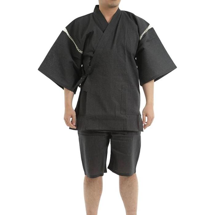 EDOTEN Shijira Jinbei Set – Breathable Cotton, Traditional Japanese Summer Loungewear for Men, Lightweight & Cooling (7 Colors, Sizes M–5L)