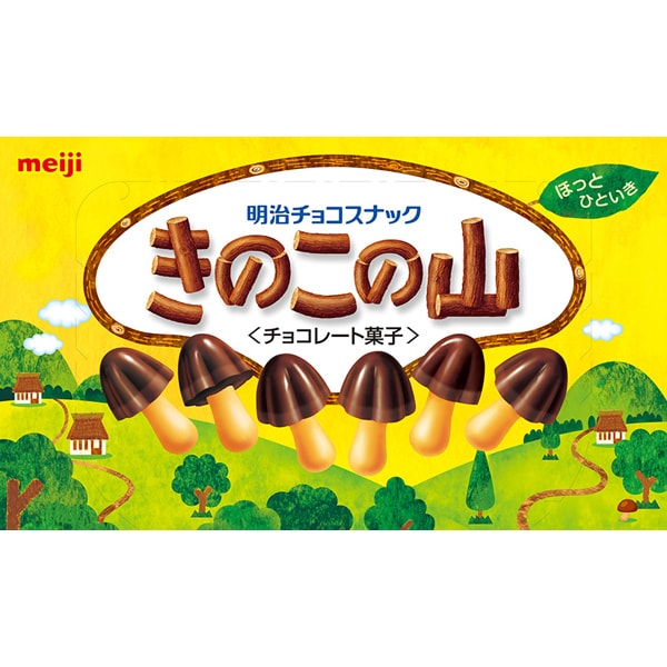 Meiji Kinoko no Yama (66g): A Fun and Tasty Snack with a Mushroom Twist