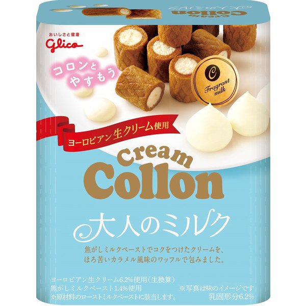 Glico Collon Milk Cream Snack – 48g