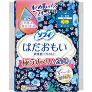 Unicharm Sofy Hadaomoi Ultra Slim 290 – Sanitary Napkins with Wings, Heavy Flow, 29cm, 24 pads