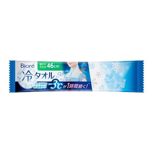 Biore Body Sheet Cooling Towel – Fragrance-Free 46cm, Pack of 5 [With Alcohol]