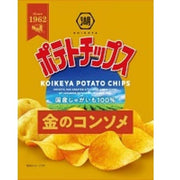 Koikeya Potato Chips Gold Consommé 55g – Rich & Savory Japanese Snack