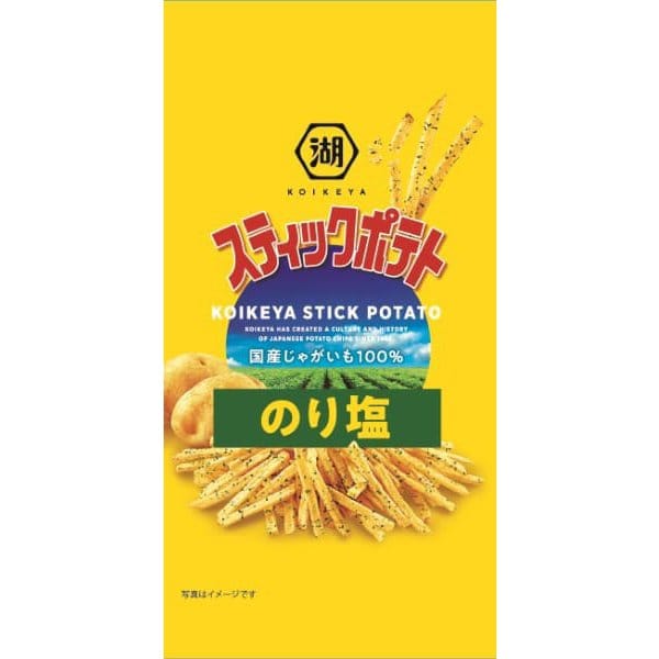 Koikeya Slim Bag Stick Potatoes with Seaweed Salt 34g – Light & Crispy Japanese Snack