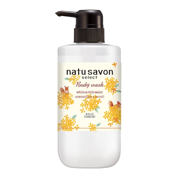 KOSE COSMEPORT Softymo Natu Soap Select White Body Wash – Rich Moist Osmanthus Scent 500ml [With alkohol]