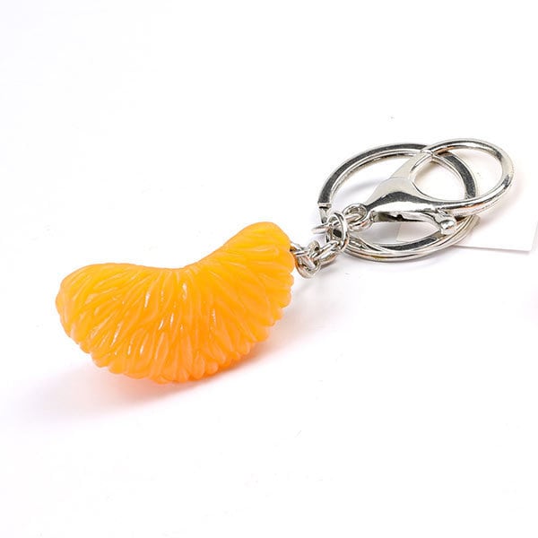 Eruberu Mandarin Orange Food Sample Charm Keychain