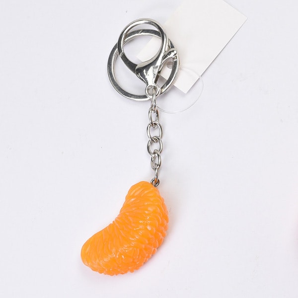 Eruberu Mandarin Orange Food Sample Charm Keychain