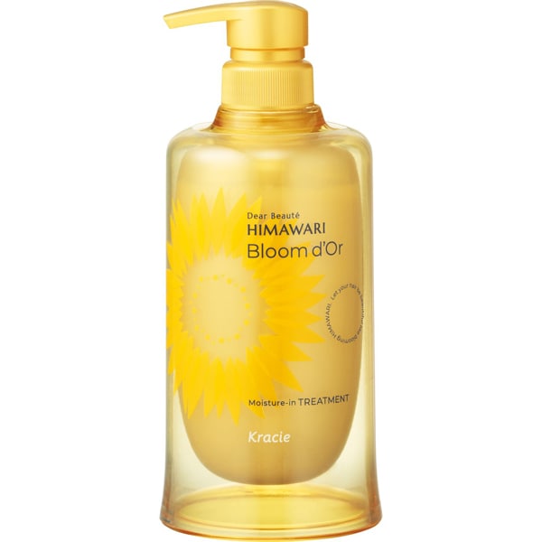 Himawari Bloom d’Or Moisture In Treatment 390 mL – Deep Sealing Care for Smooth, Manageable Hair [With alcohol]