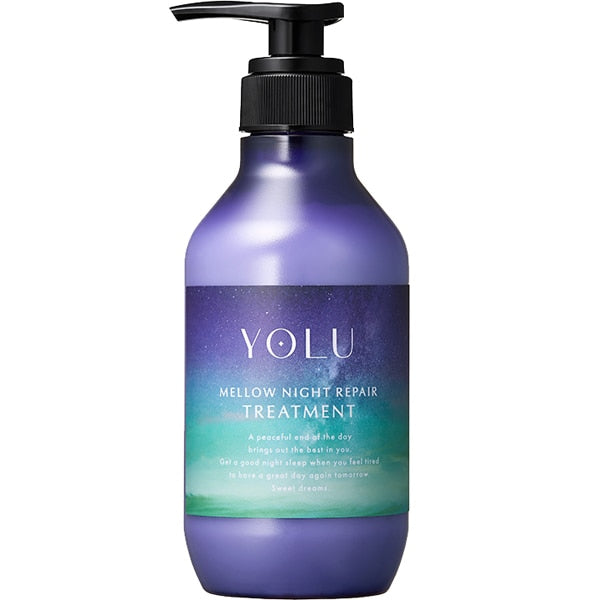 YOLU Mellow Night Repair Treatment – Smooth Silk Care for Tangled Hair 400g [With alcohol]