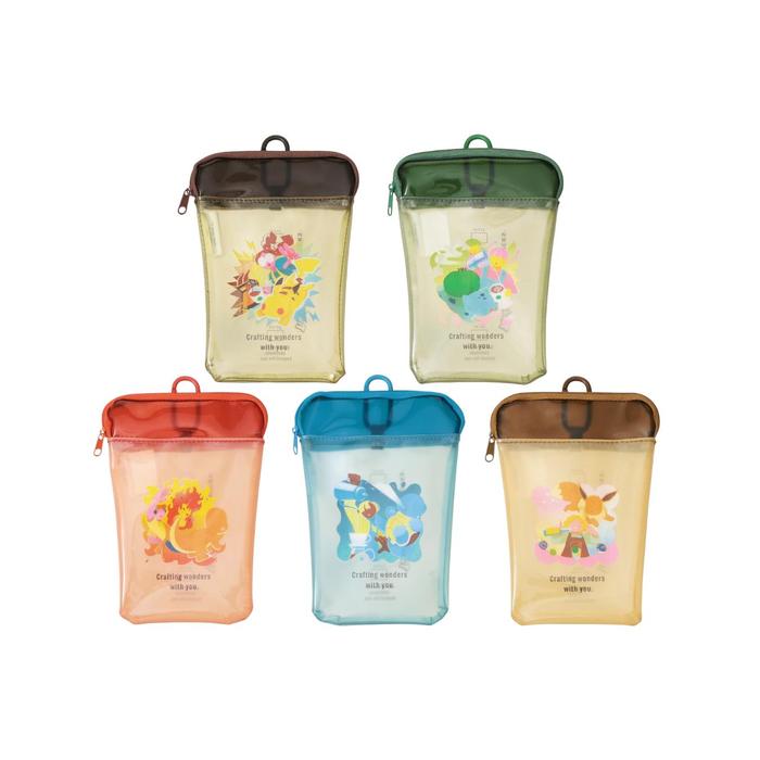 Pokémon + Starbucks Japan Cup-Shaped PVC Pouch – Pikachu, Bulbasaur, Charmander, Squirtle & Eevee
