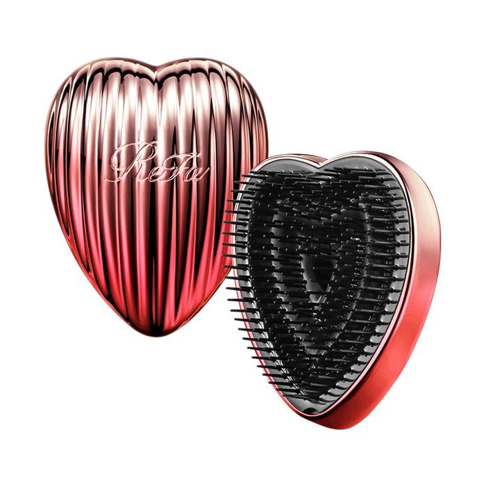 ReFa HEART BRUSH RAY Detangling and Polishing Hair Brush with Stand