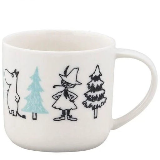 MOOMIN Porcelain Mug 350ml – Tree / Wreath (Made in Japan)