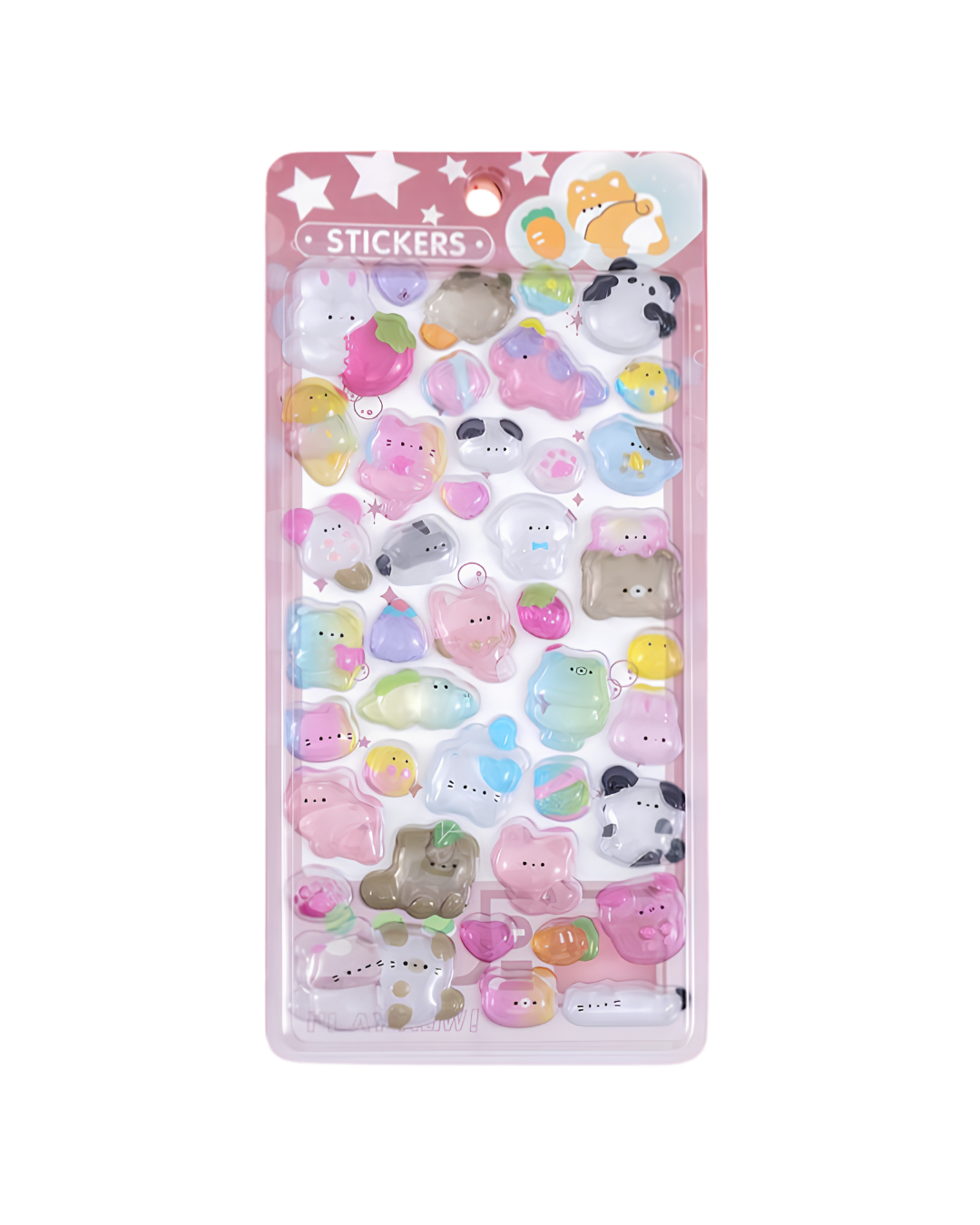 Hoja de Stickers Epóxicos 3D Puffy Kawaii – Stickers Decorativos