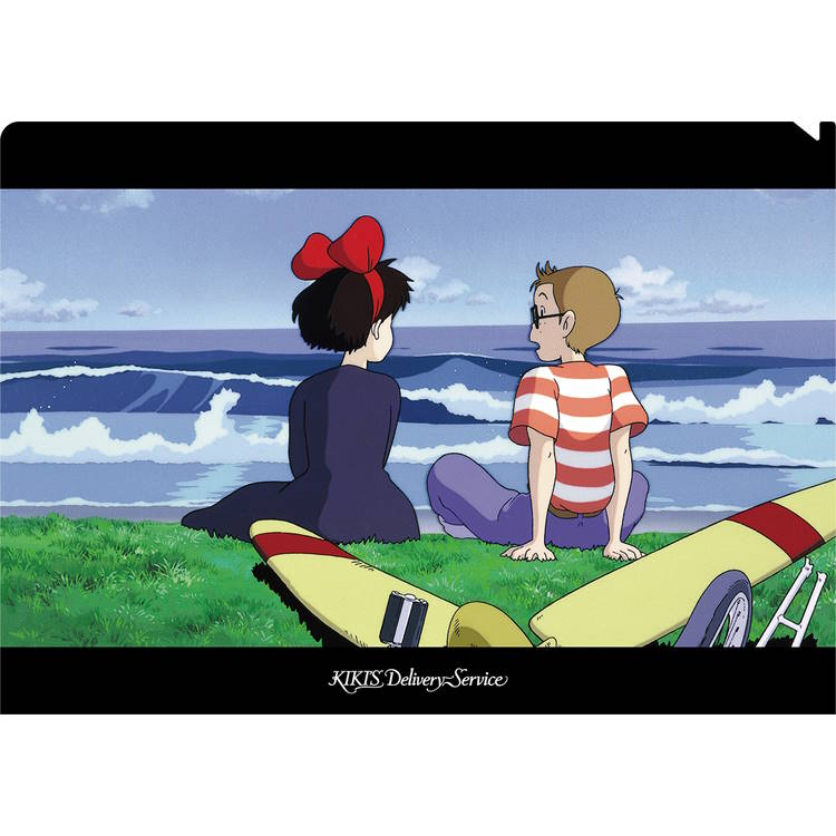 Movic Studio Ghibli Kiki’s Delivery Service A4 Clear File – Kiki & Tombo by the Seaside