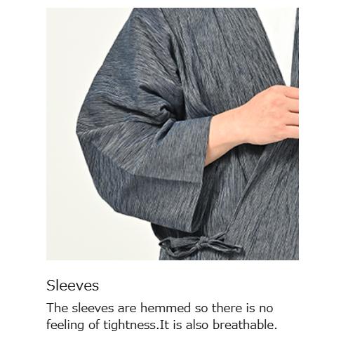 nicolyfam Japanese Takashima Chijimi Samue – 100% Cotton, Made in Japan