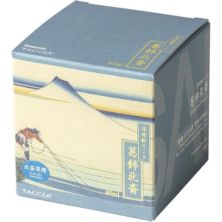 TACCIA Ukiyo-e Fountain Pen Ink – Katsushika Hokusai Collection, 40 ml, 4 Colors