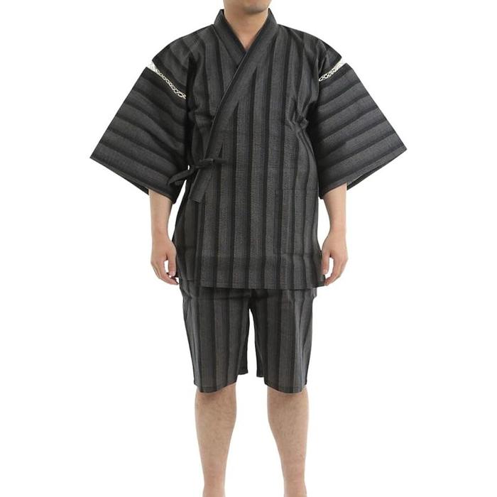 EDOTEN Shijira Jinbei Set – Breathable Cotton, Traditional Japanese Summer Loungewear for Men, Lightweight & Cooling (7 Colors, Sizes M–5L)