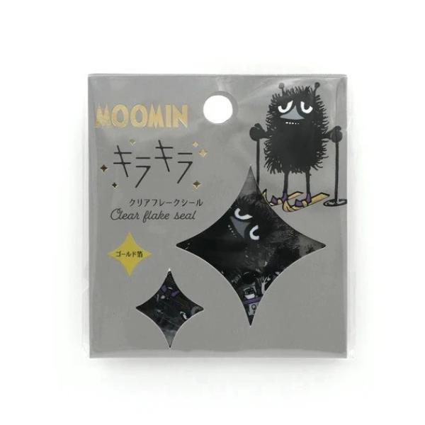 World Craft MOOMIN Glitter Clear Flake Stickers – 3 Designs