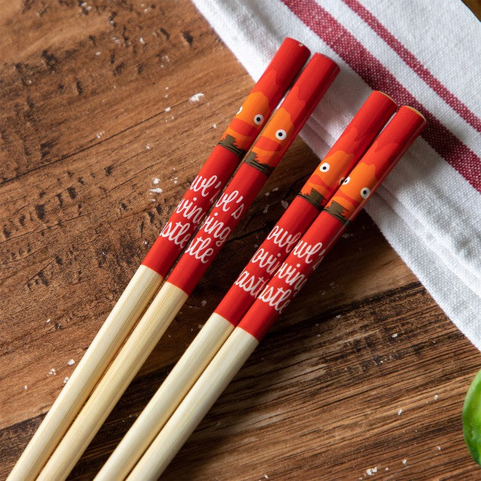 Howl’s Moving Castle Calcifer Bamboo Chopsticks (21 cm, Set of 2)