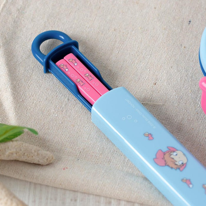 Ponyo on the Cliff Sisters Dishwasher Safe Chopstick Box Set