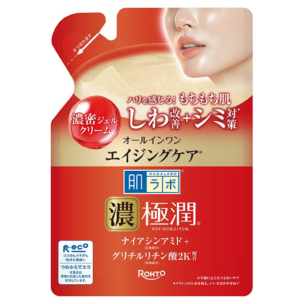 [REFILL] Hada Labo Gokujyun Aging Care Perfect Gel Refill 80g [Alcohol-free]