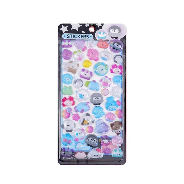 Kawaii 3D Puffy Epoxy Sticker Sheet – Decorative Stickers