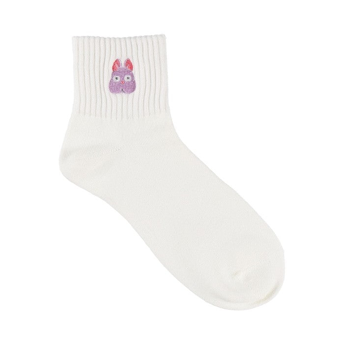 Spirited Away Rib Embroidery Short Length Socks Boy Mouse 23-25cm