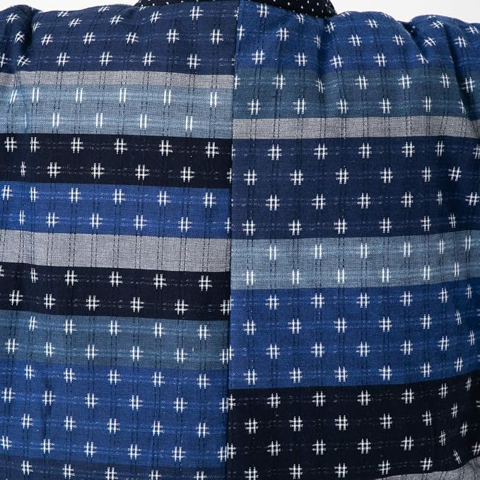 Hanten Kurume pour femmes Watanosato – Style Yakko en patchwork aléatoire, fabriqué au Japon