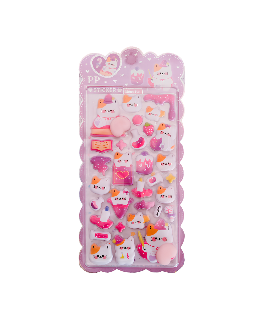 3D Puffy Animal Stickers – 1 Sheet (8 Designs Available)