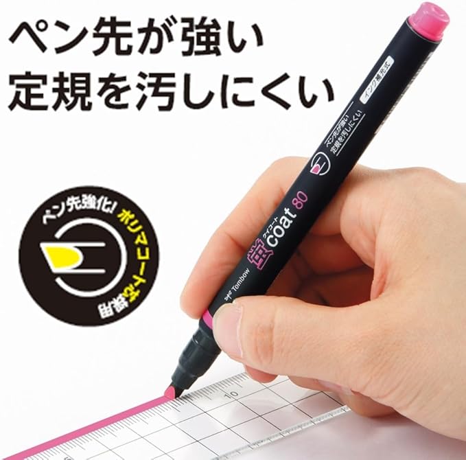 Tombow Kei Coat Fluorescent Highlighter – 5-Color Set