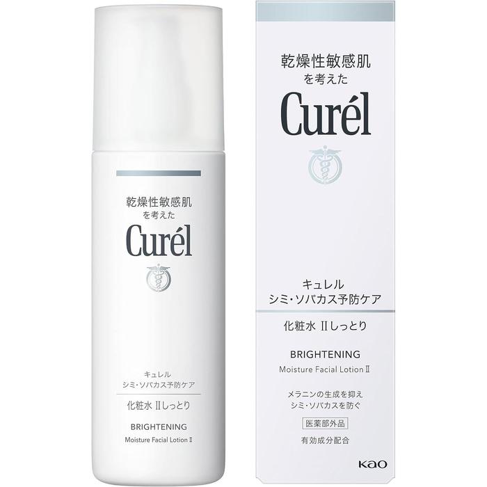 Curél Brightening Care Lotion – Type I Light / Type II Moist / Type III Very Moist, 140ml [Alcohol-free]