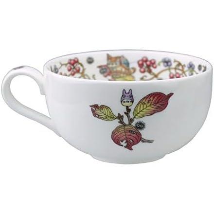 Noritake-My Neighbor Totoro Milk Tea Cup & Saucer Catbus and Totoro