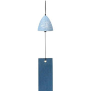 Iwachu Nambu Iron Wind Chime – “Bubbles” Silver/Sky Blue Φ5cm – Traditional Japanese Craftsmanship from Iwate