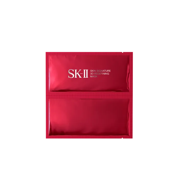 SK-II Skin Signature 3D Redefining Mask (6 Sheets) – Lifting & Firming Sheet Mask with Pitera™ and Niacinamide | Intensive Moisturizing Anti-Aging Mask［Alcohol-free]