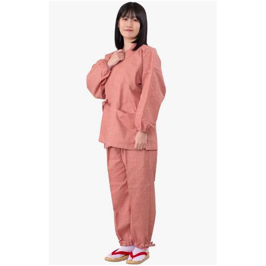 Ai Ai Women's Tsumugi-Style Samue – 100% Cotton, Made in Japan