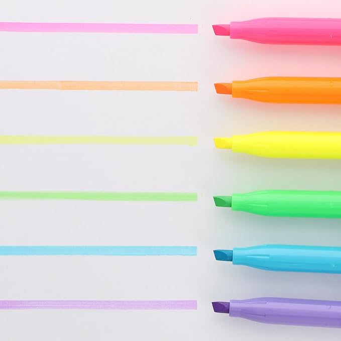 Surligneur Effaçable PILOT FriXion Light – Ensemble de 6 Couleurs Classiques