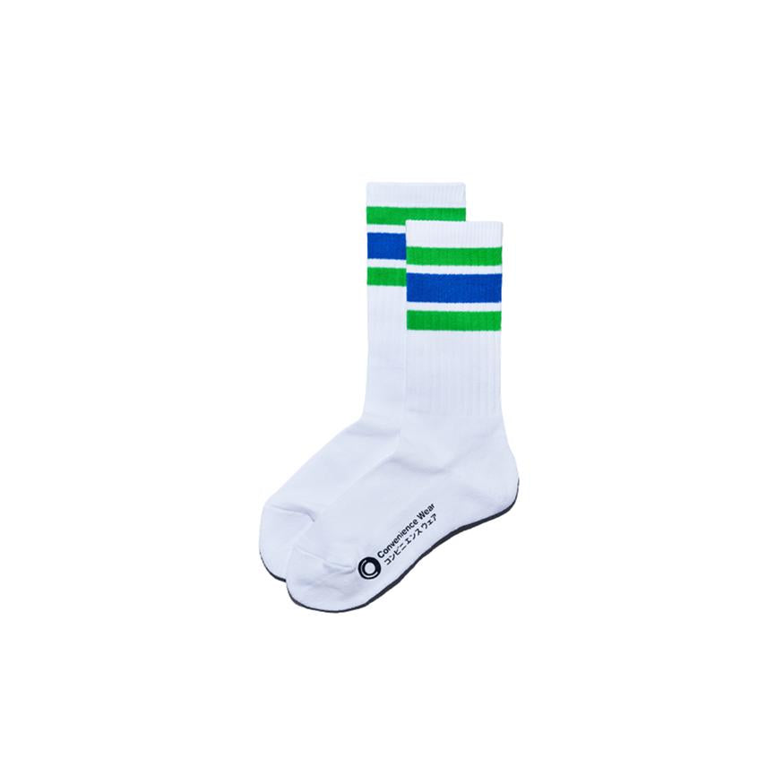 Chaussettes FamilyMart Line – Magasin de commodité Blanc / Noir | 25–28 cm