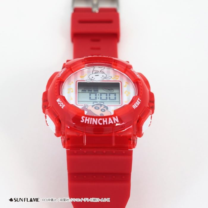 J-AXIS Crayon Shin-chan & Shiro Digital Watch – Red Character Watch CH3C0001-RE