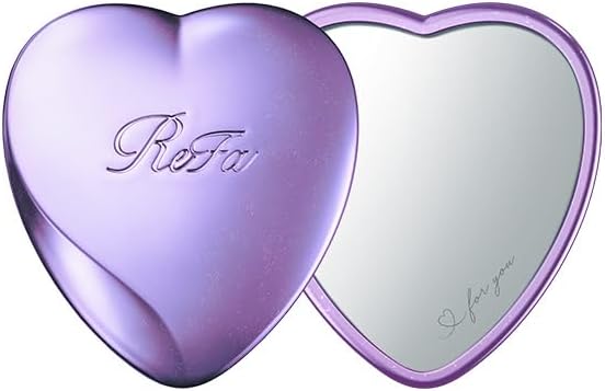 ReFa HEART MIRROR Lightweight Compact Hand Mirror with Case