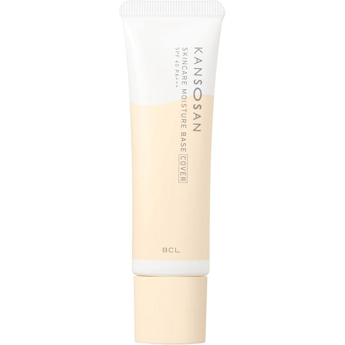 KANSOSAN Moisturizing Skincare Primer Cover Type for Dry Skin – Niacinamide & Ceramides SPF40 PA+++ 30g [Alcohol-free]