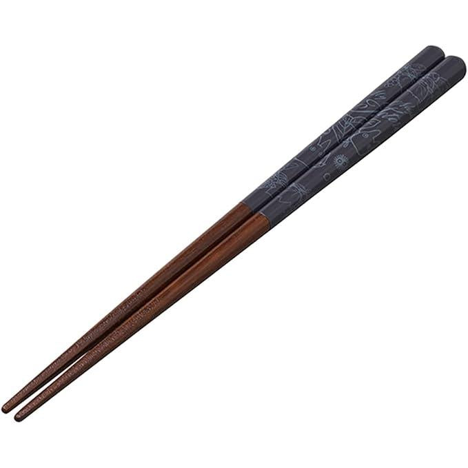Skater My Neighbor Totoro Lacquered Wooden Chopsticks 21cm – Studio Ghibli (Green / Brown / Gray)