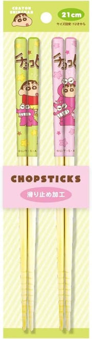 T'S FACTORY Crayon Shin-chan Chocobi Bamboo Chopsticks 21cm