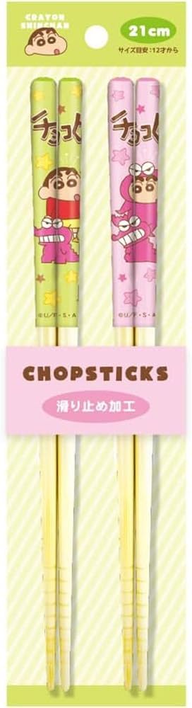 T'S FACTORY Crayon Shin-chan Chocobi Bamboo Chopsticks 21cm