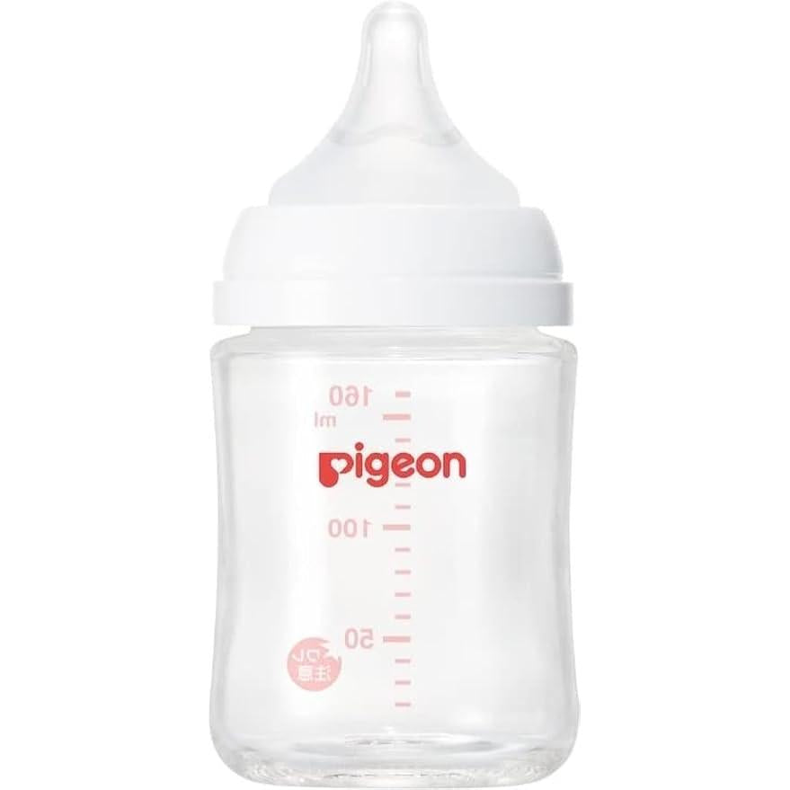 Pigeon Breast Milk Feel Heat-Resistant Glass Nursing Bottle – 160ml / 240ml
