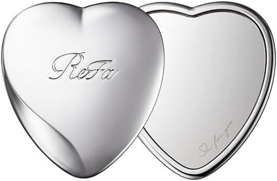 ReFa HEART MIRROR Lightweight Compact Hand Mirror with Case