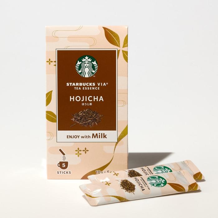 Starbucks VIA Tea Essence Hojicha – Instant Hojicha Tea Latte Sticks (5 Sticks)
