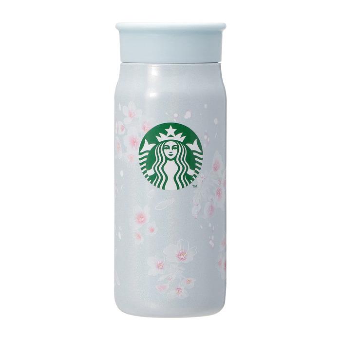 STARBUCKS JAPAN SAKURA 2025 Stainless Steel Bottle Pale Blue 355ml