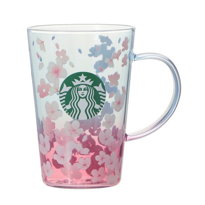 STARBUCKS JAPAN SAKURA 2025 Heat-resistant Glass Mug 414ml